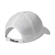 Wilson Basecap Ultralight Tenniskappe II (atmungsaktiv, UV-Schutz, Klettverschluss) weiss